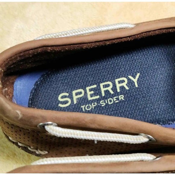 Sperry Top-Sider Men's Leeward Perforated Tan Shoe 2-Eye - Picture 6 of 6